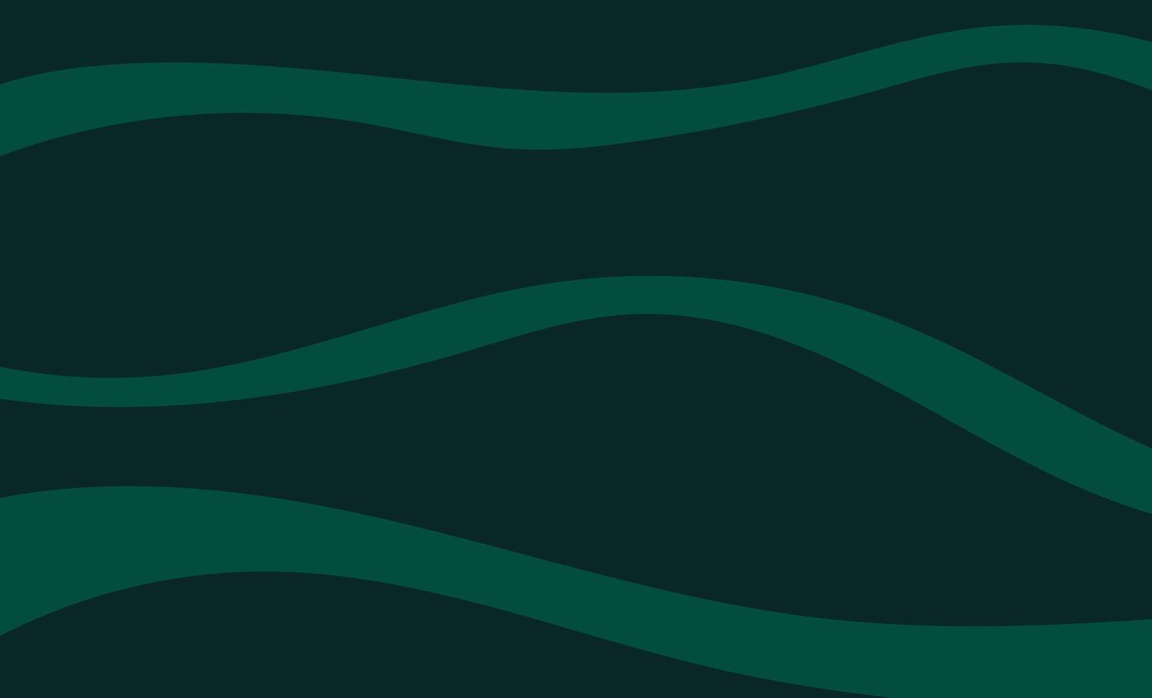 Background green wave abstract design vector