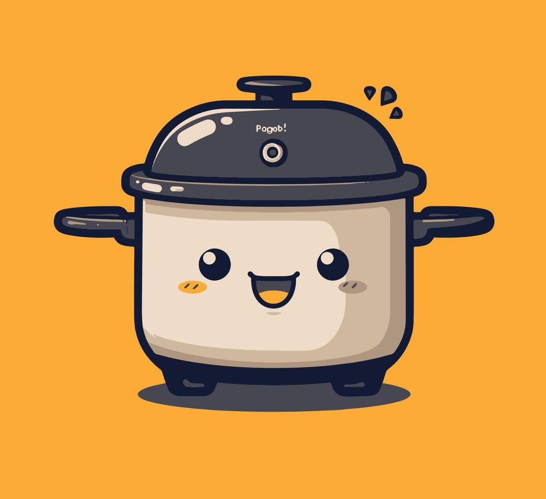 rice cooker simple illustration design vector