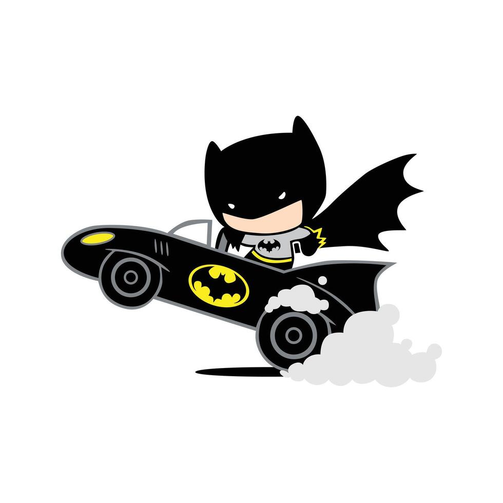 CUTE CHIBI BATMAN vector