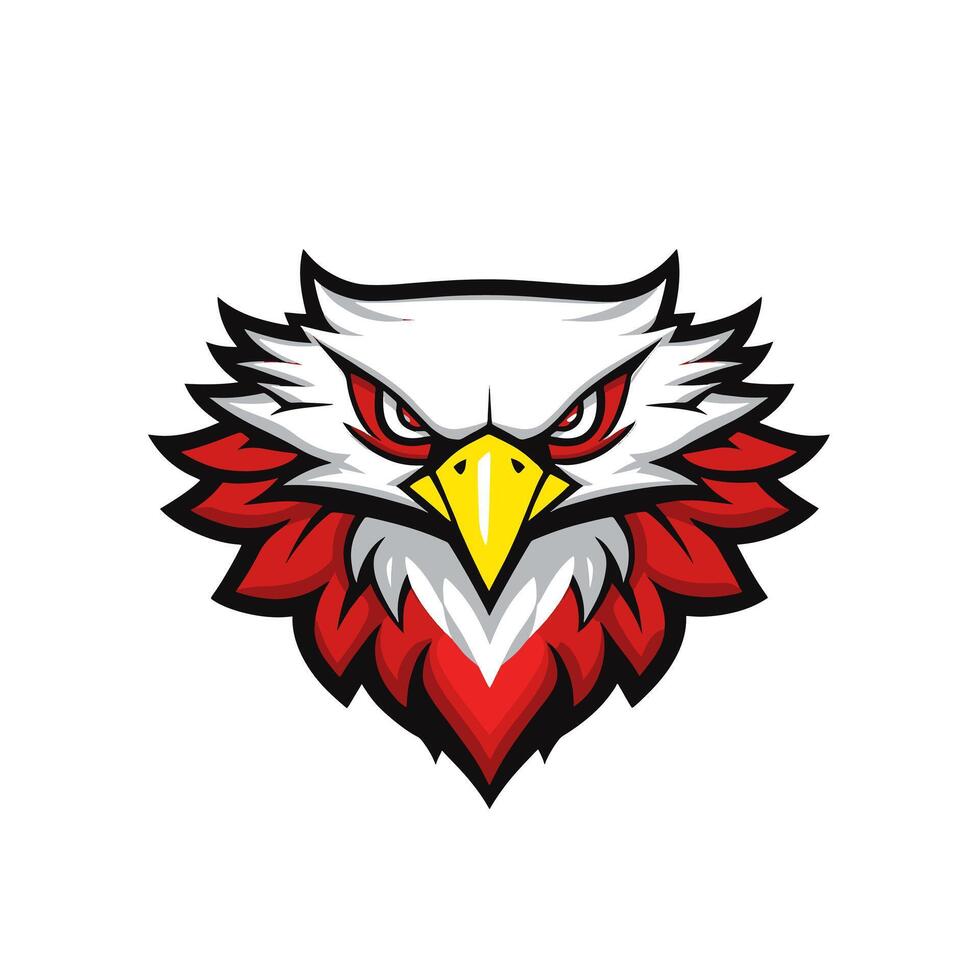 Falcon Warrior Logo Cartoon vector