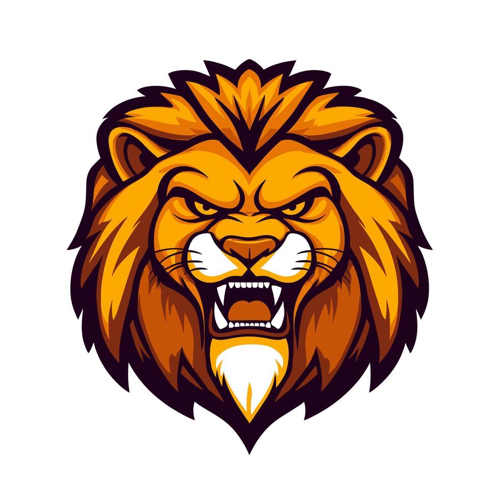Fierce Animal Mascot Logo cartoon vector