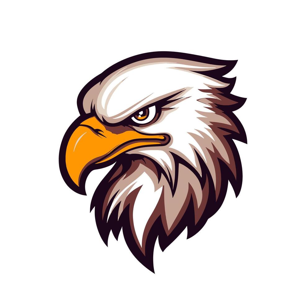 Predator Bird Head Logo Cartoon vector