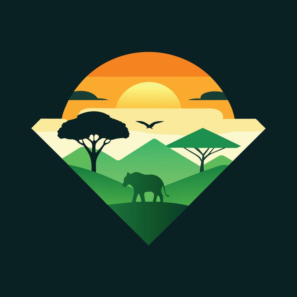 Abstract of a logo icon for carbon neutral illustration vector