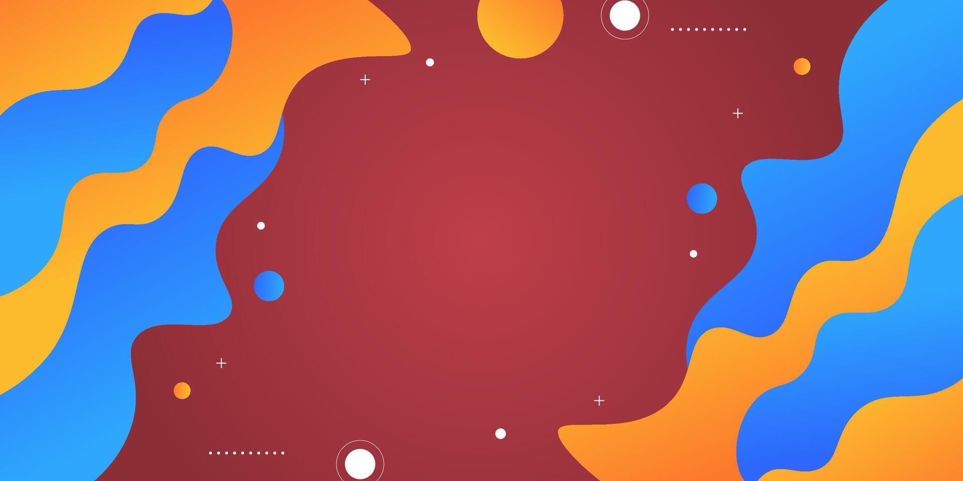 abstract colorful shapes background. with a wave pattern. dynamic and cool design. eps 10 vector
