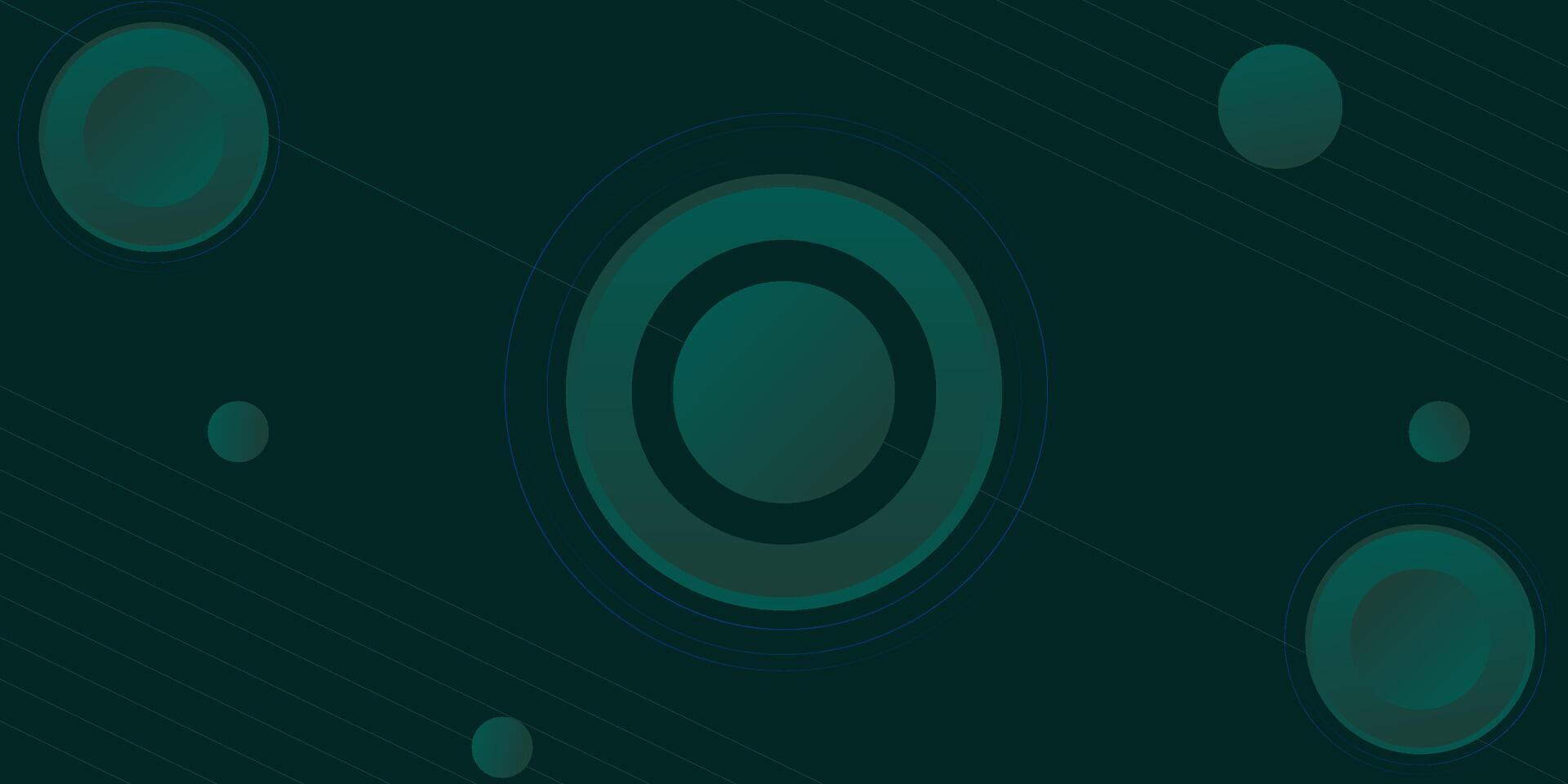 abstract modern circle shape design bright green background with lines. eps10 vector
