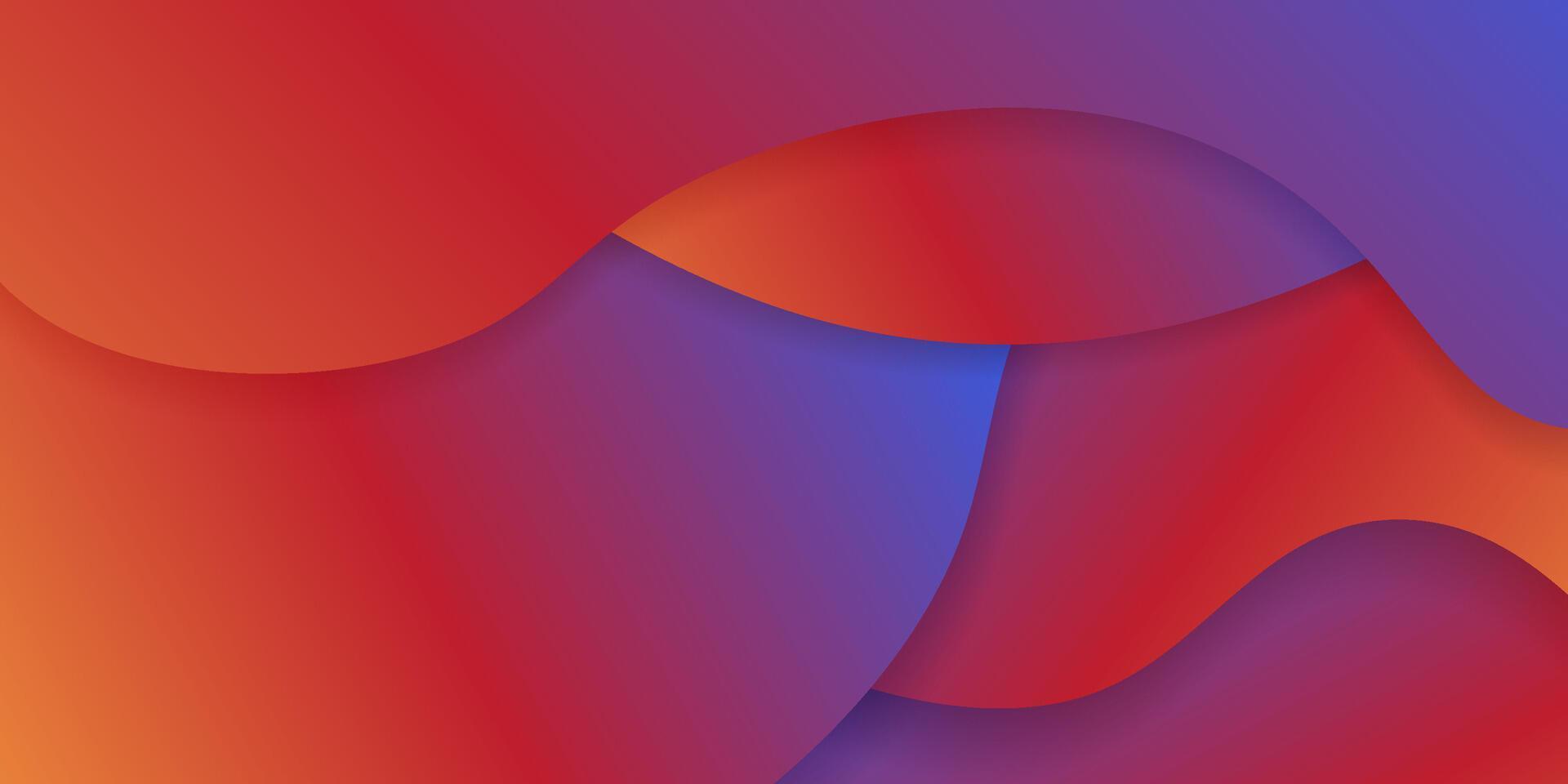 abstract multi color red blue yellow liquid wavy colorful overlapping layers paper cut background. eps10 vector