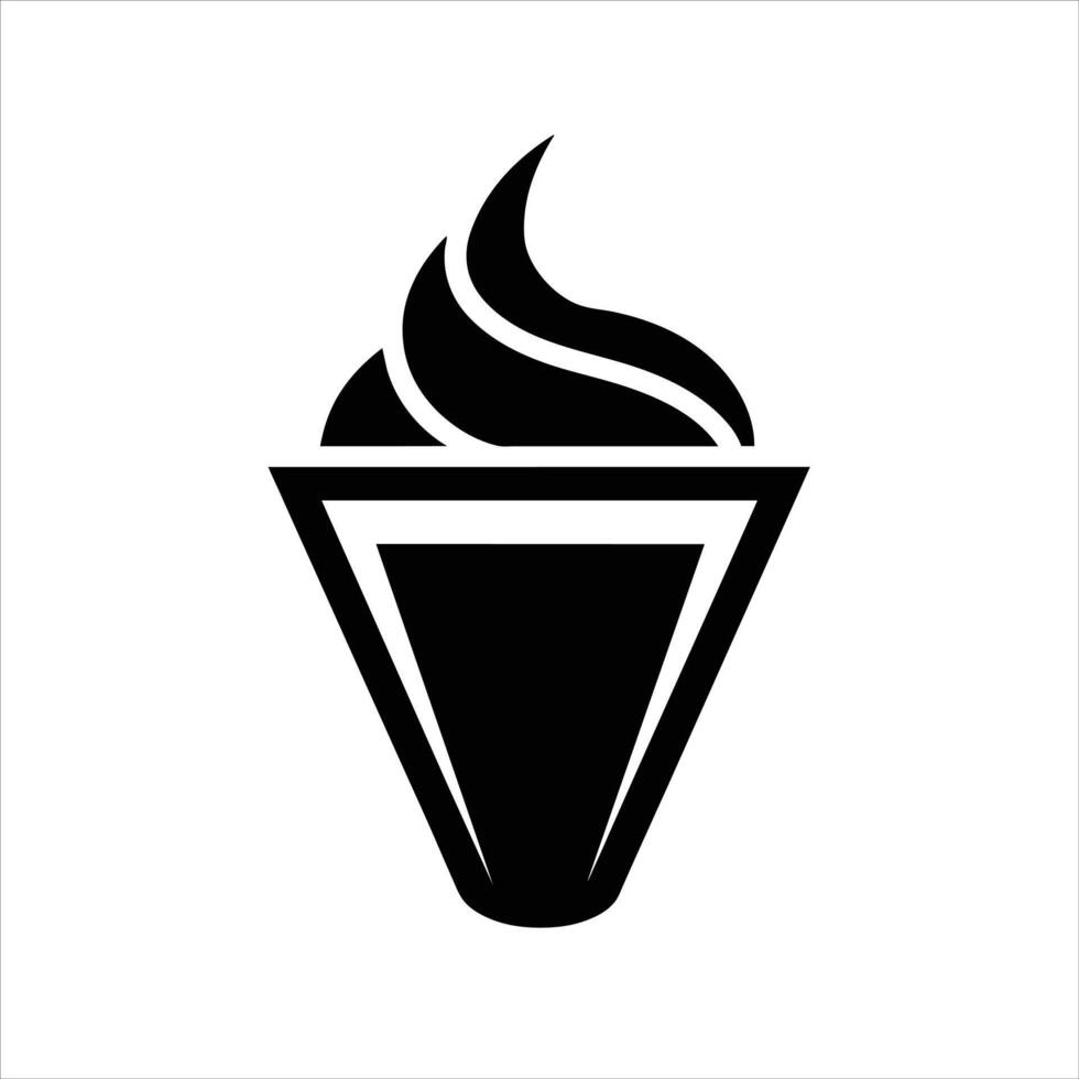Illustration of Ice Cream Cake Logo Icon vector