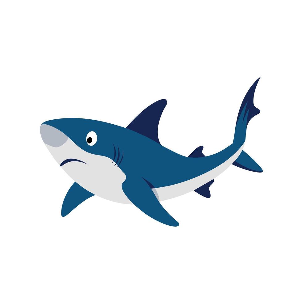 Illustration of Shark Logo Icon vector