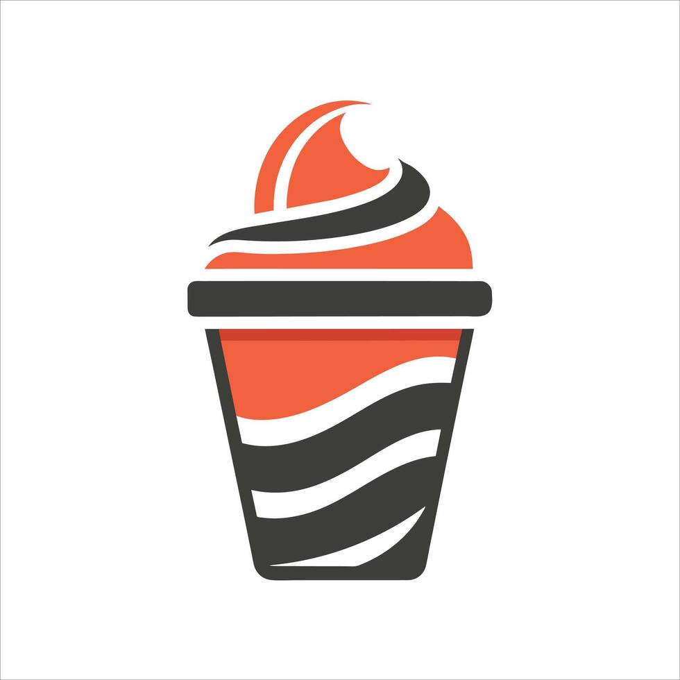 Logo Icon of Ice Cream Cake Illustration vector