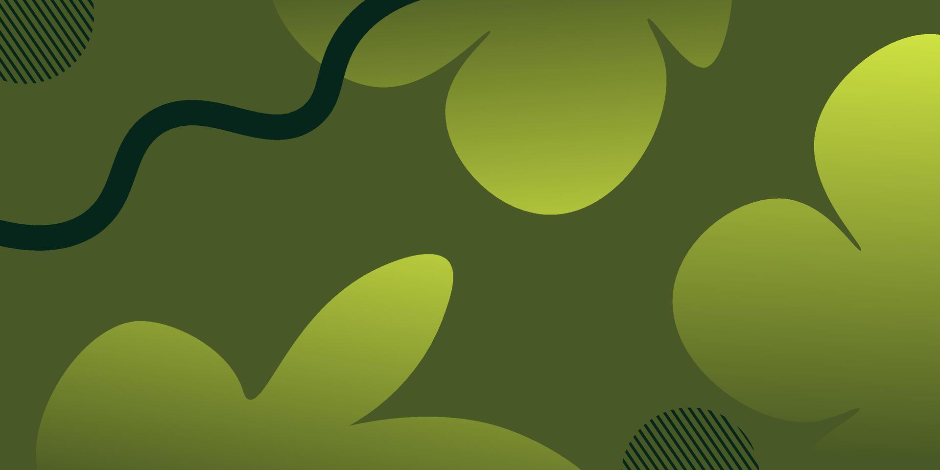 Green waves Modern line art cover design with green waves background. vector