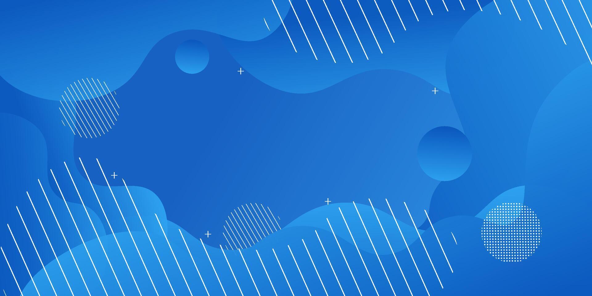 Dynamic Abstarct minimal textured geometric background design in 3D style with blue gradient color. vector