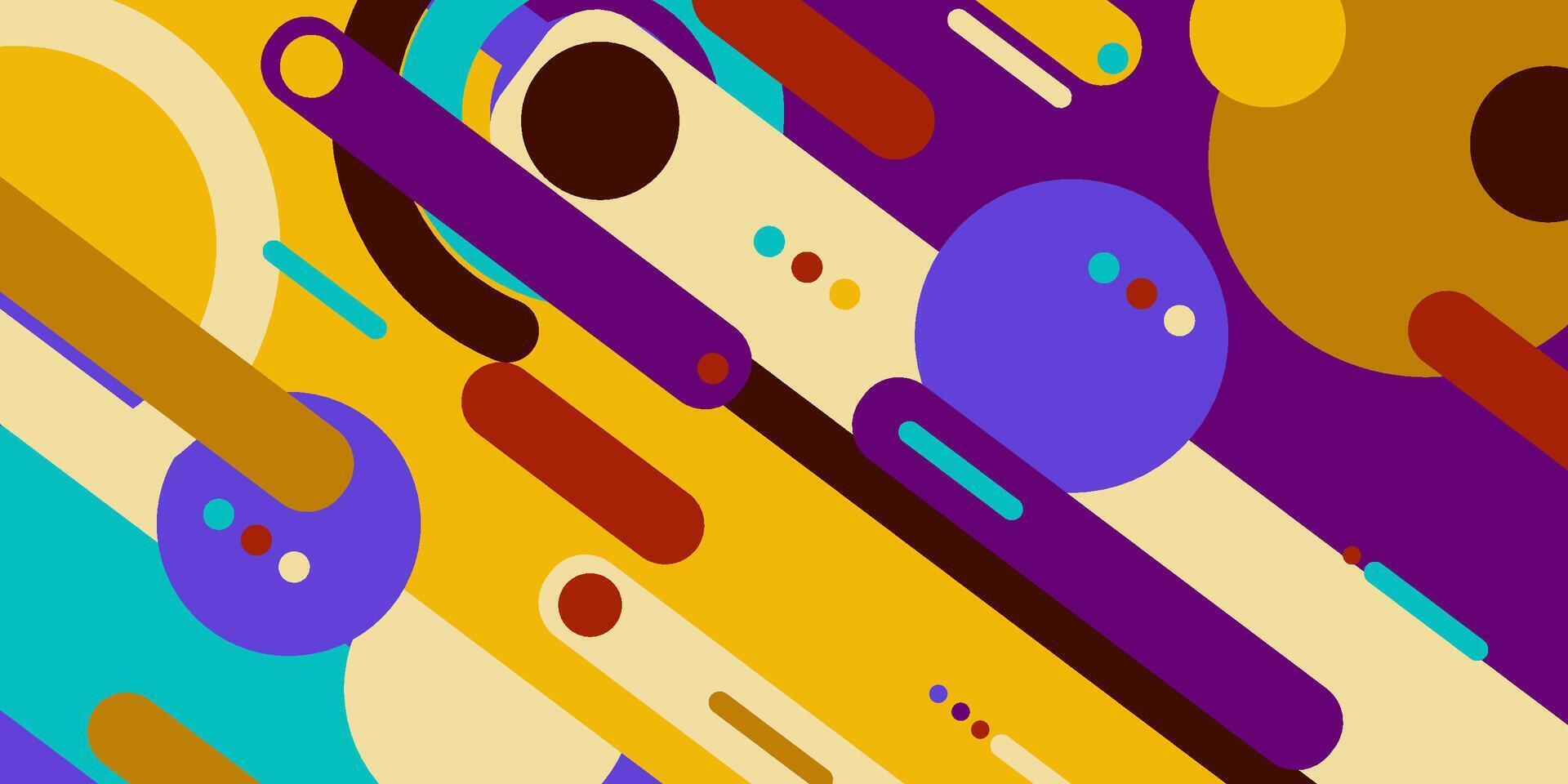 modern colorful abstract background with circle and square patterns, making it look nice and cool, eps 10. vector