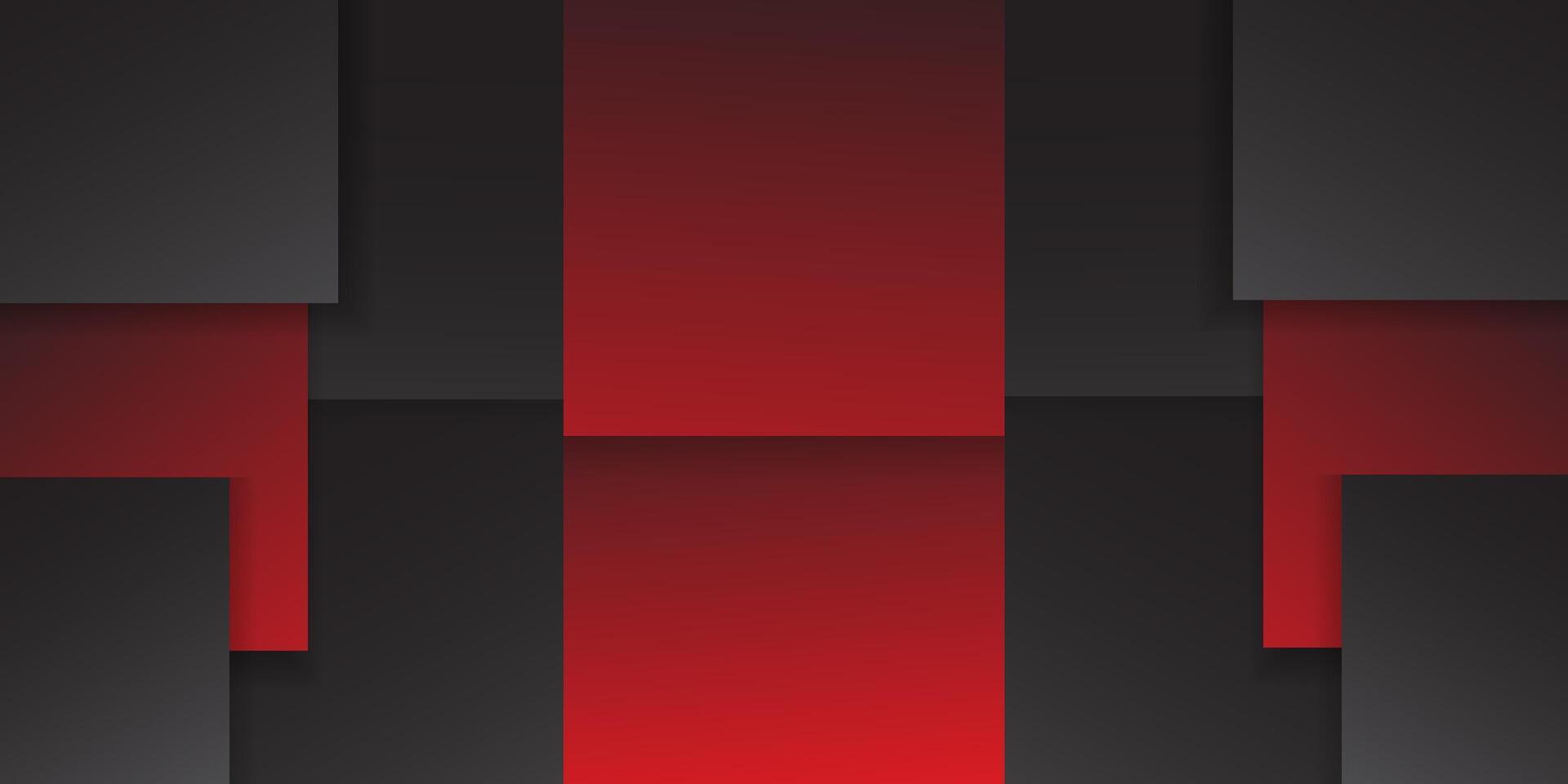 Geometric abstract dark gray red triangle shadow lines with empty space design background. vector