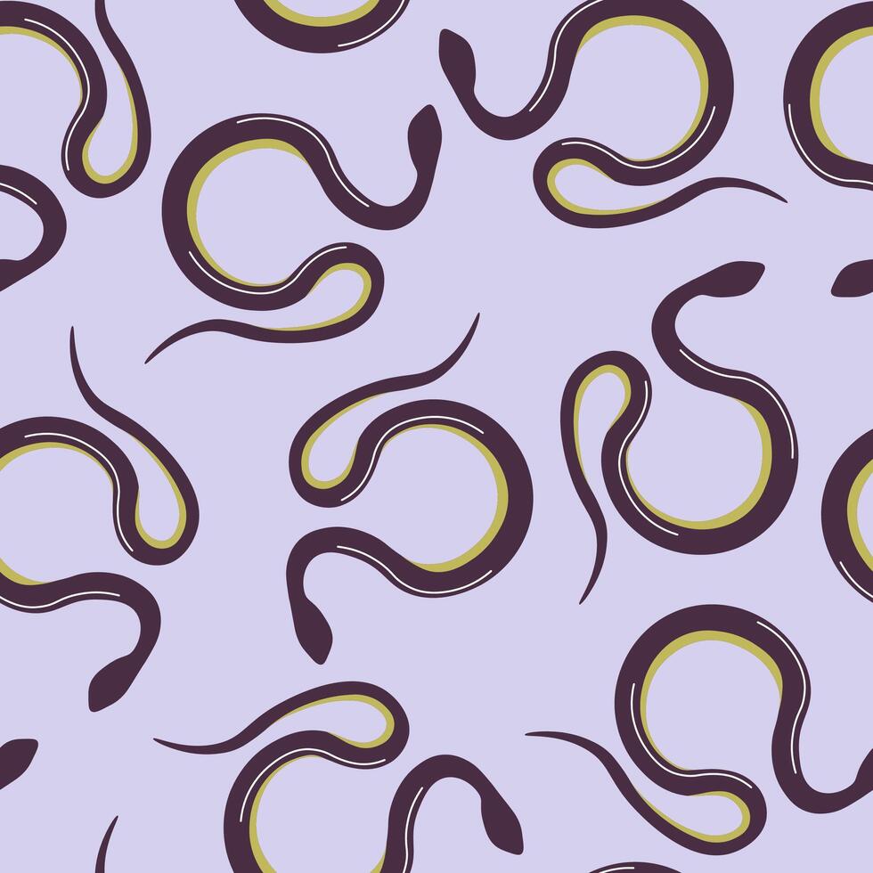 Abstract Snake Pattern Design vector