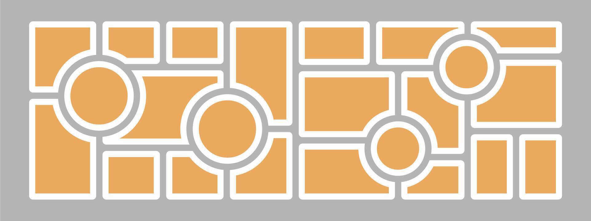 Pictures or photos frame collage layout abstract photo frames and digital photo wall template vector