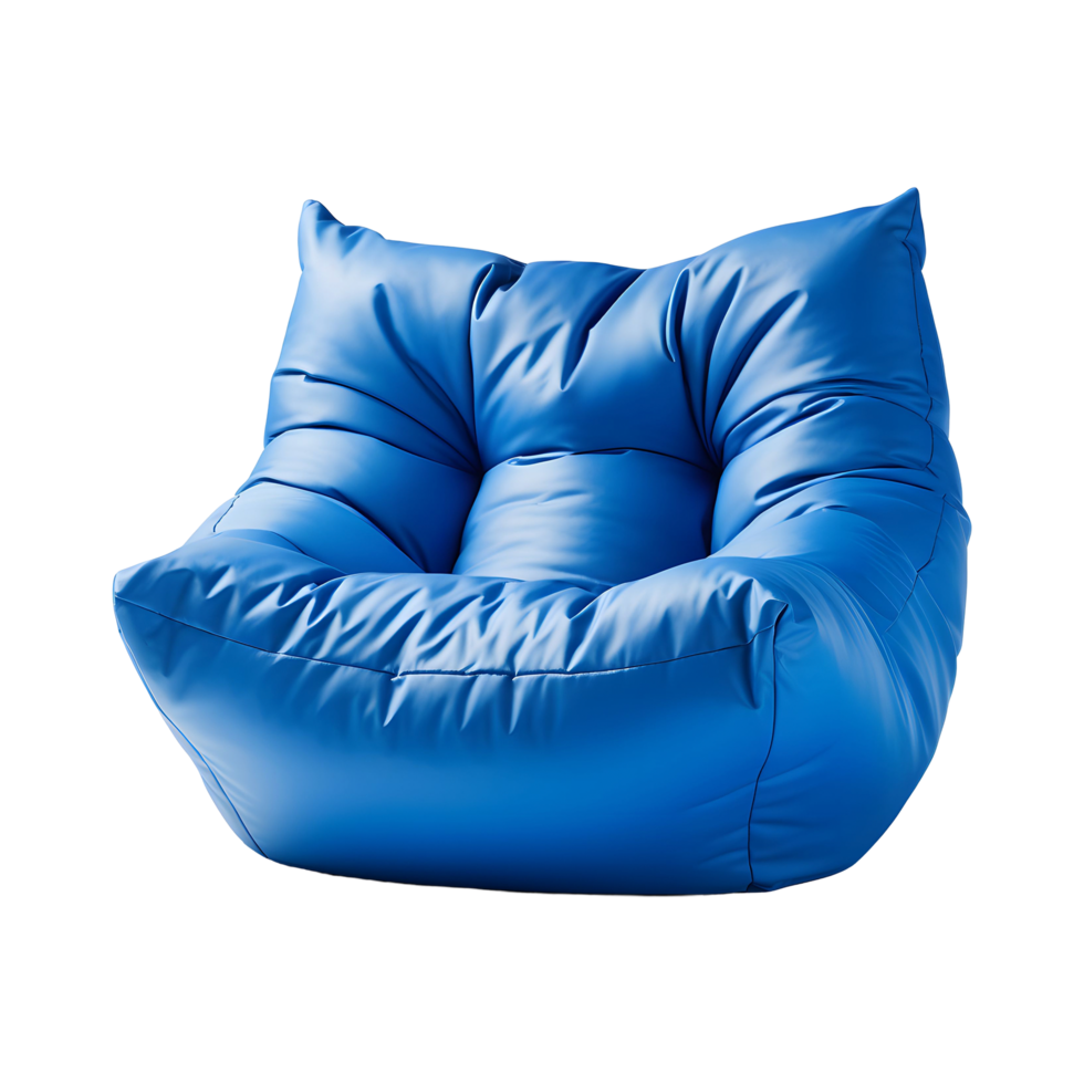 Designer bean bag chair isolated on transparent background png