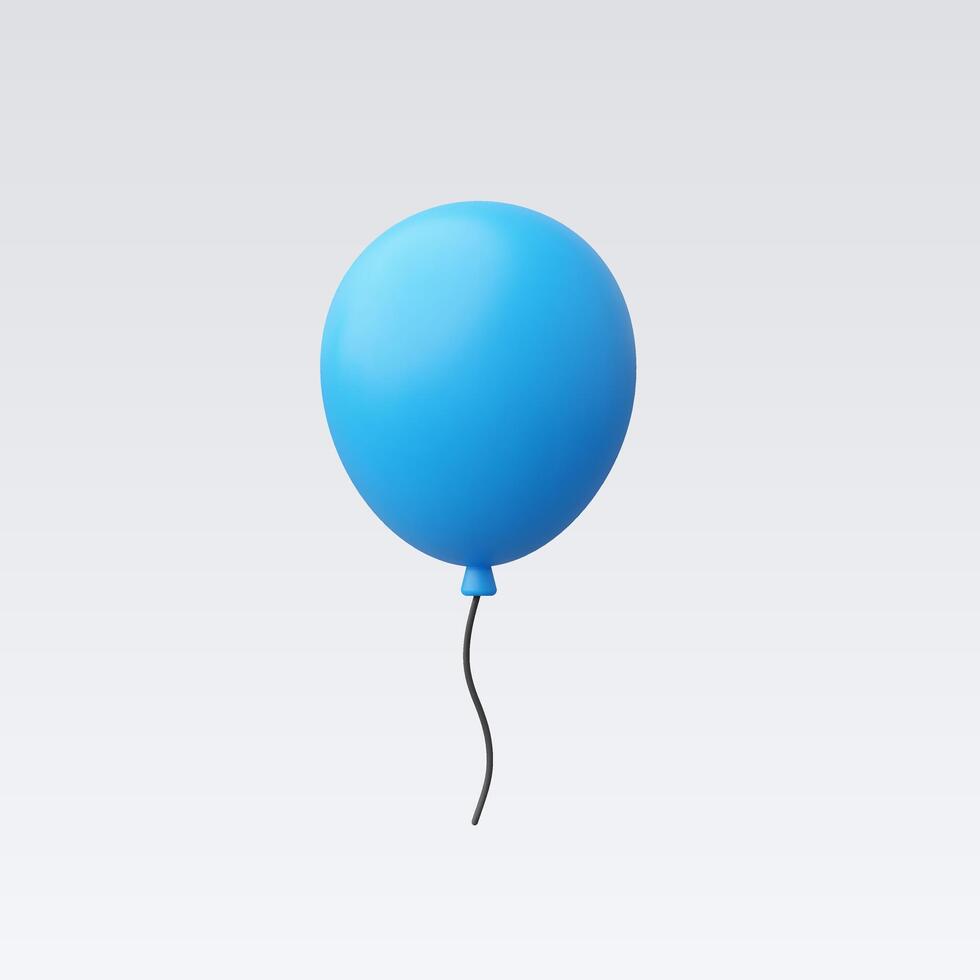 3d Realistic Balloon vector