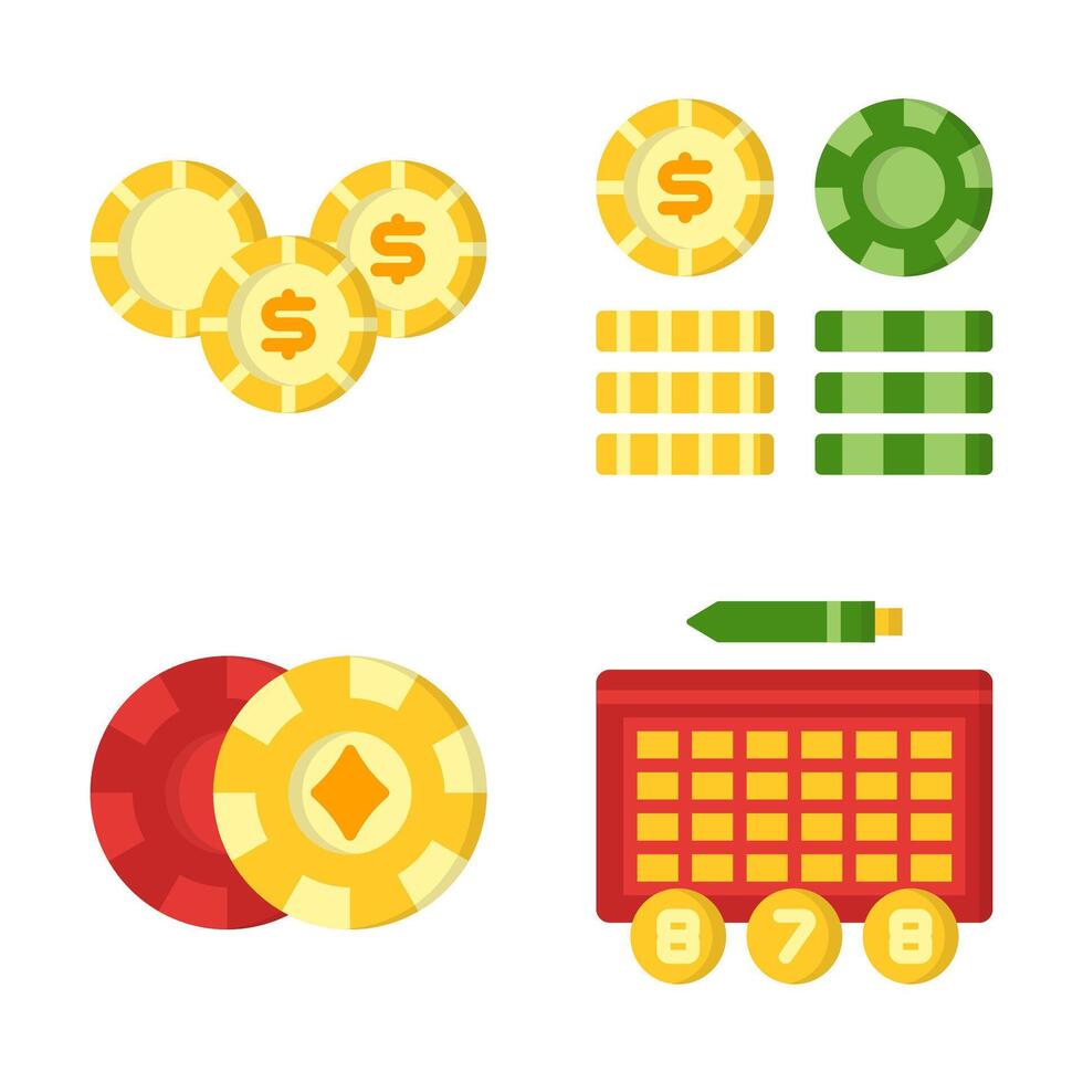 Exclusive Icons for Gambling Apps vector