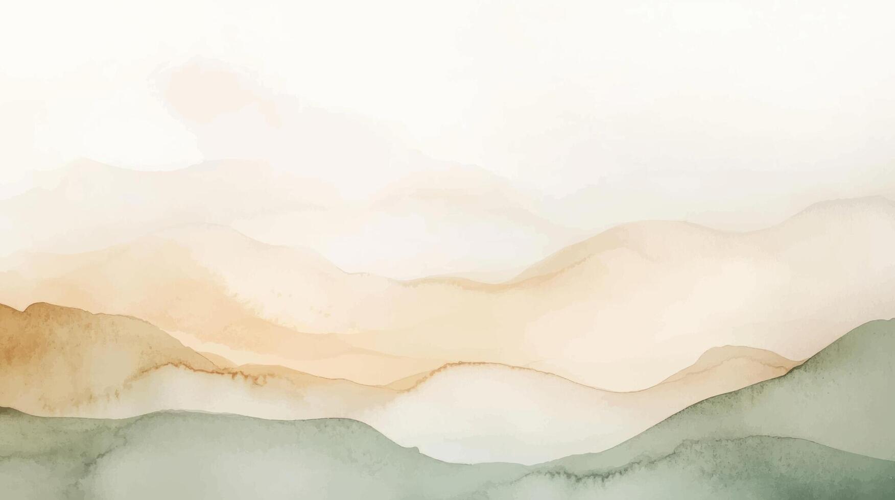 Abstract watercolor brown background . Hand drawn texture. Brush stroked painting olive green pastel color vector