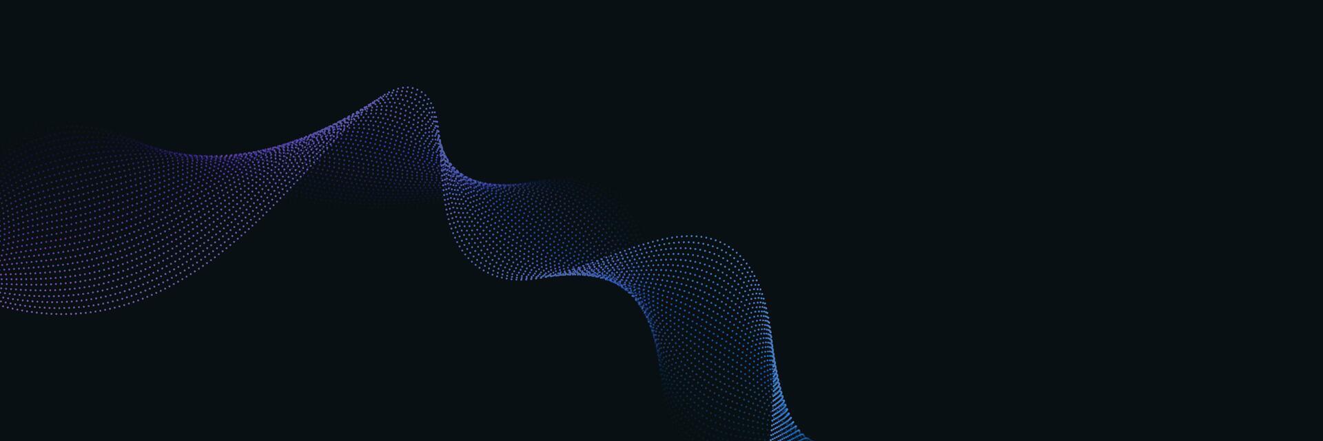 Captivating Particle Flowing Wave Design in Deep and Vibrant Tones, Ideal for Sophisticated Tech Backgrounds and Dynamic Digital Art, Perfect for Enhancing Modern Websites and Futuristic design vector