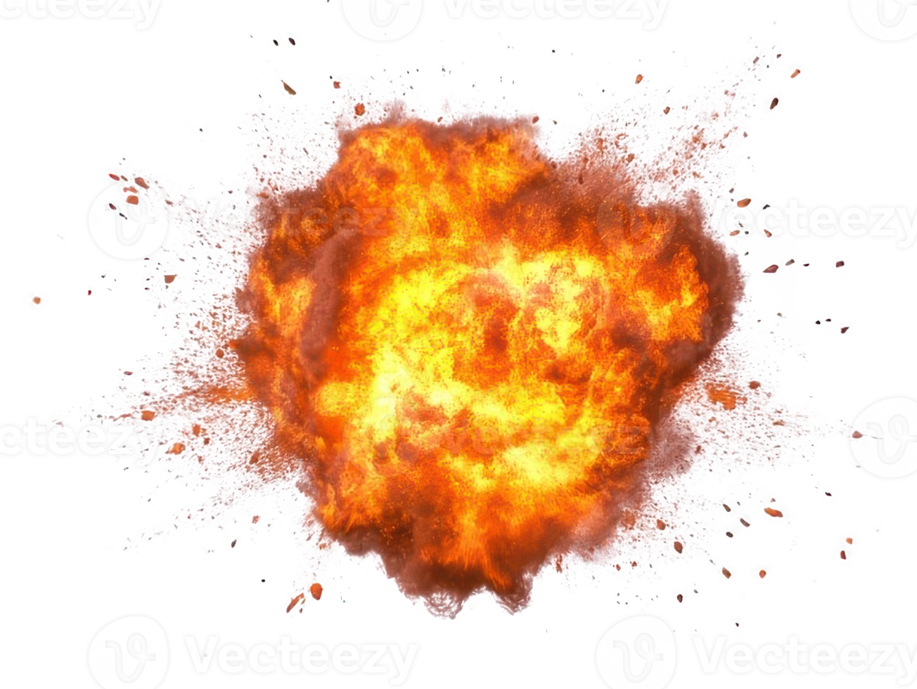 Explosion fire. Transparent background png
