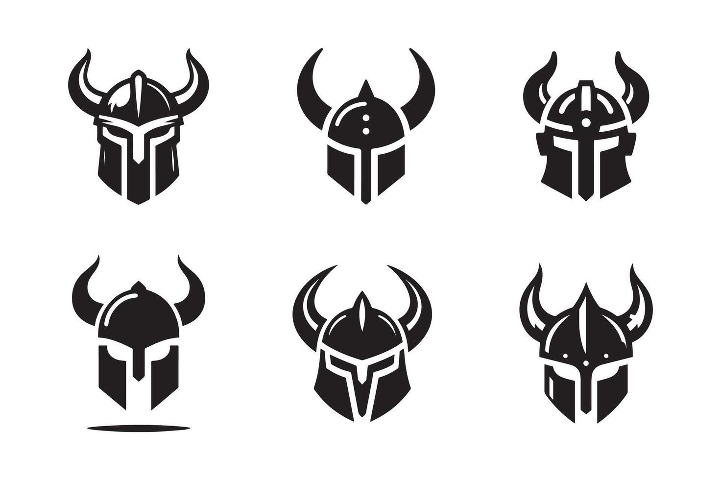 Simple Horned helmet vector