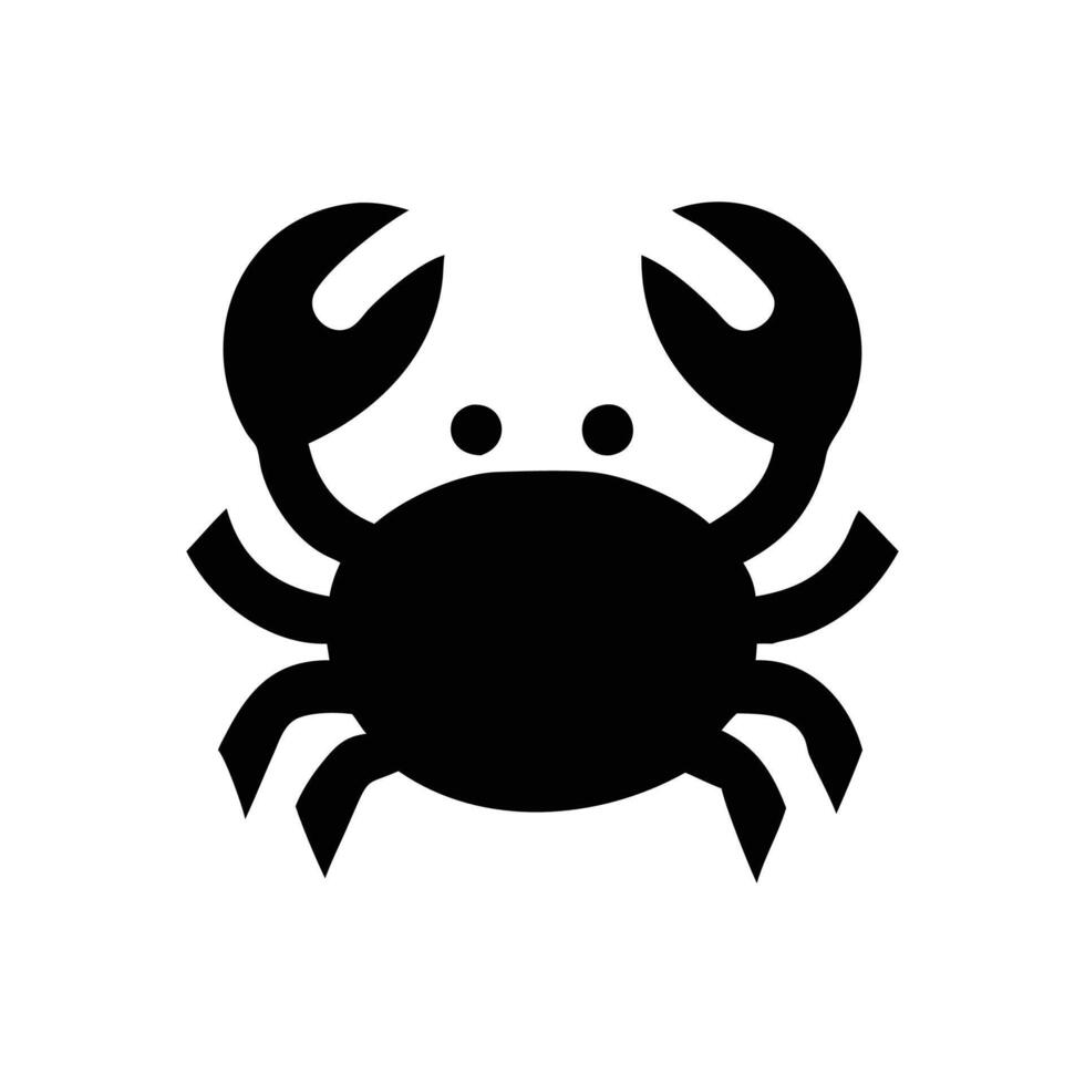 Undersea Elegance Geometric Crab vector