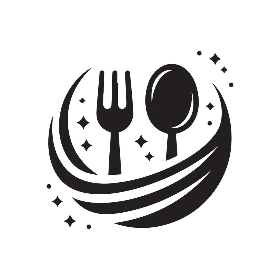 Minimalist Cutlery Spoon and Fork Edition vector