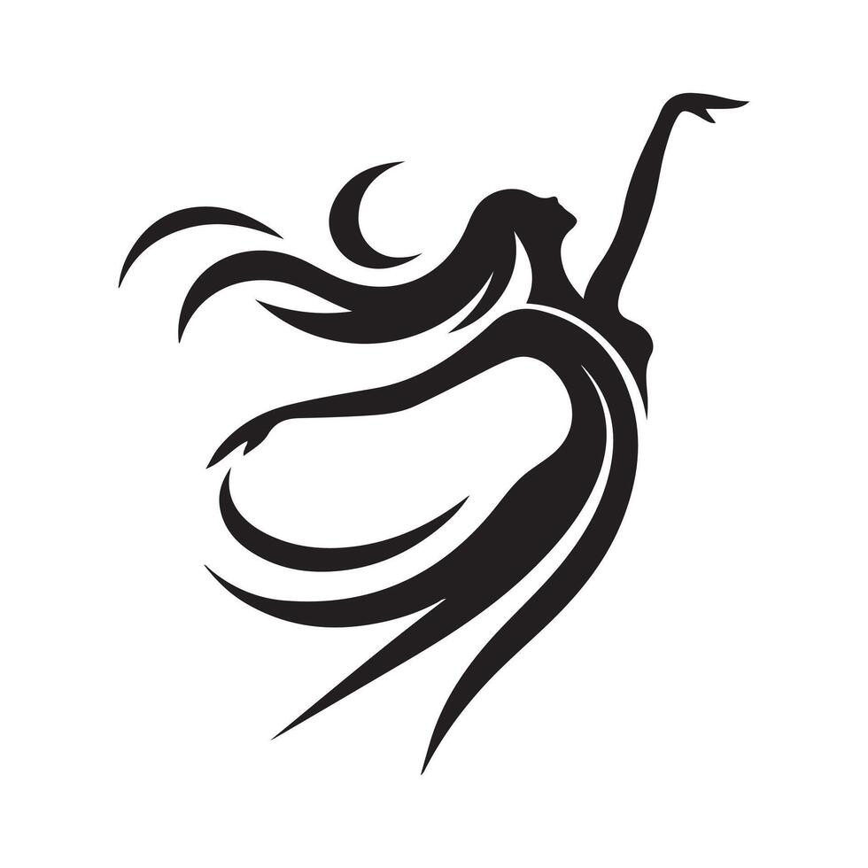 Silhouette of Grace vector