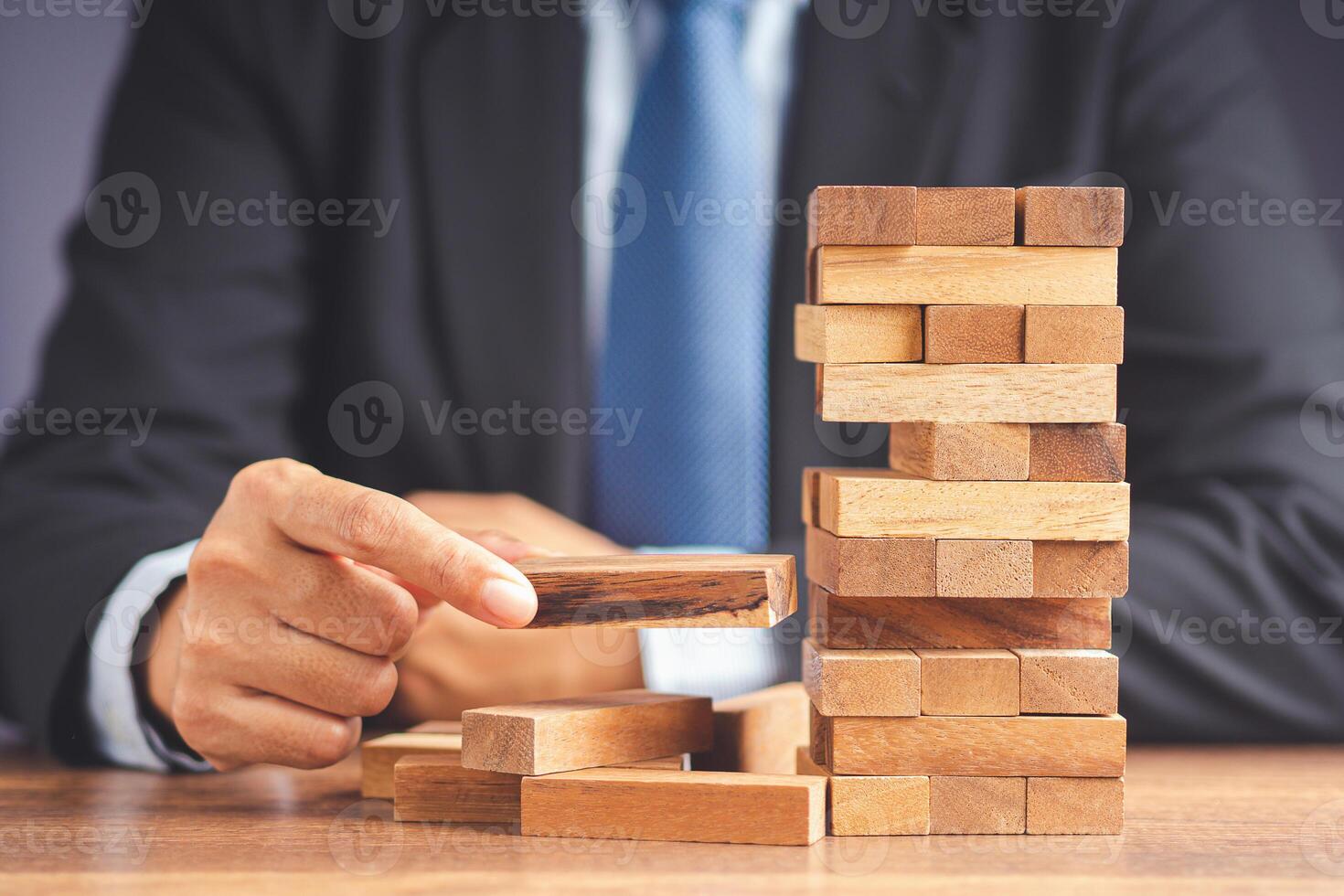 Risk of management and strategy plans for business growth and success concept photo