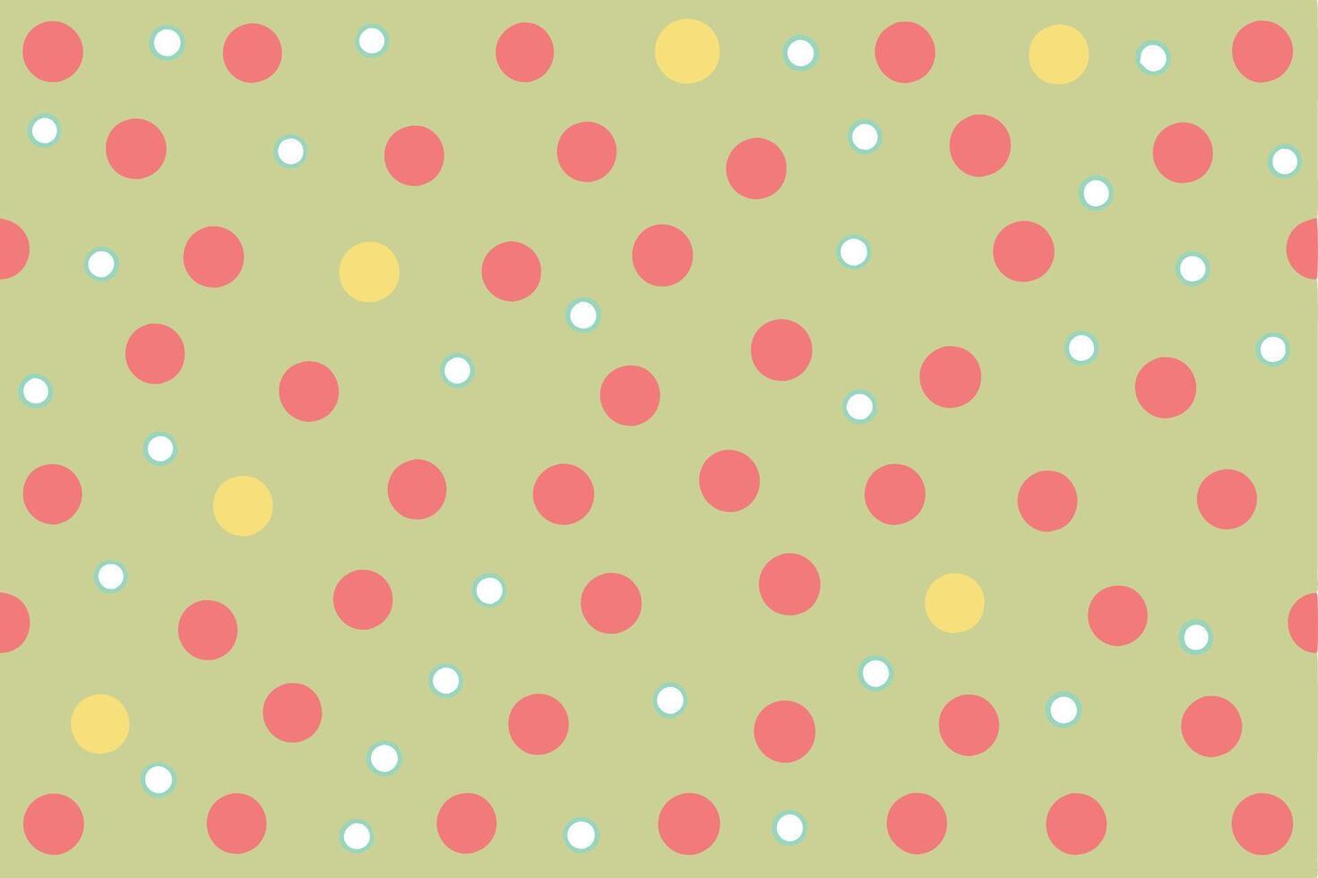 A green and pink polka dot pattern with small dots vector