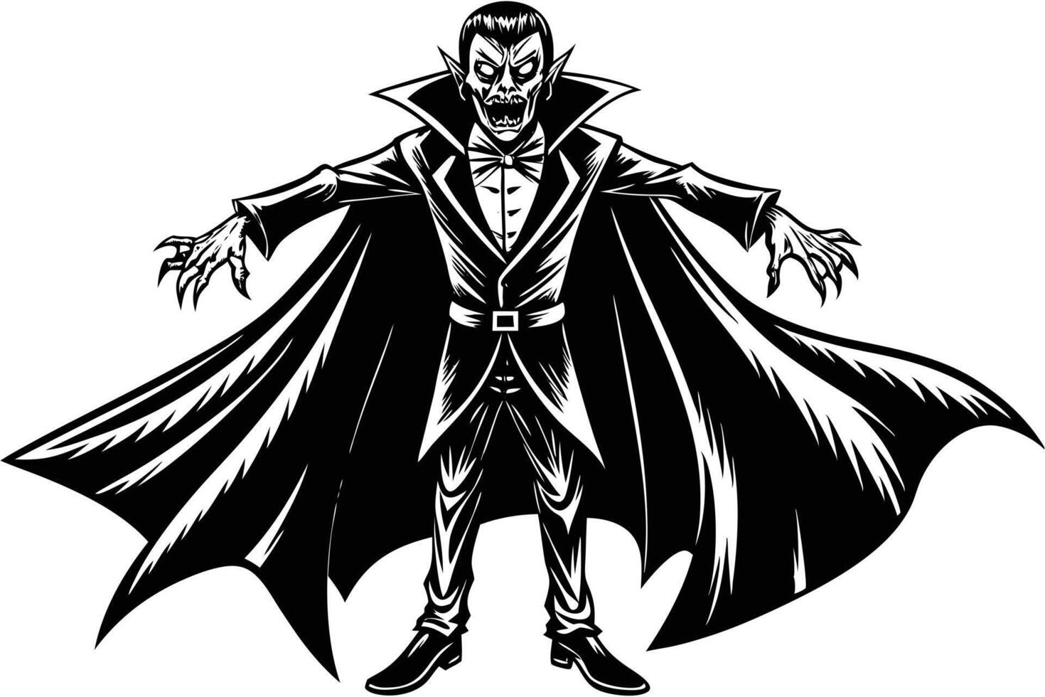Dracula vampire cartoon vector