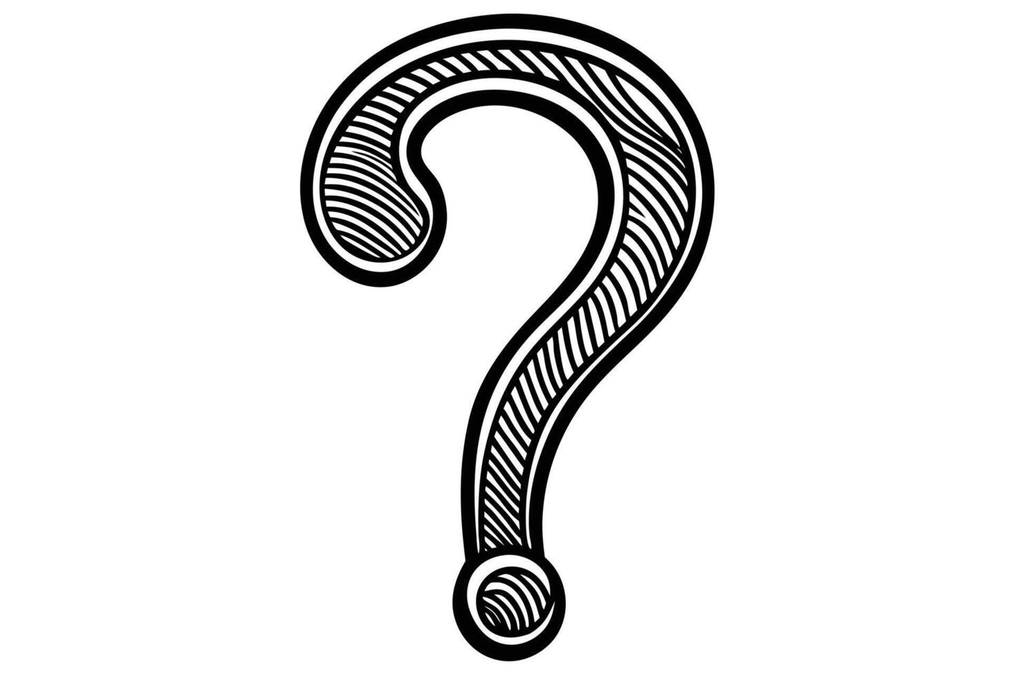 Question mark illustration vector