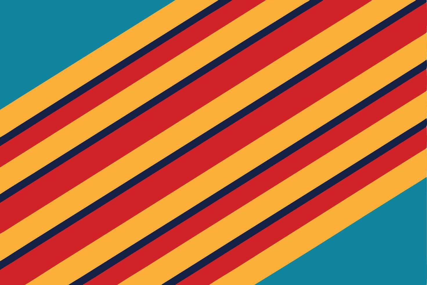 A striped background with red, yellow and blue stripes vector