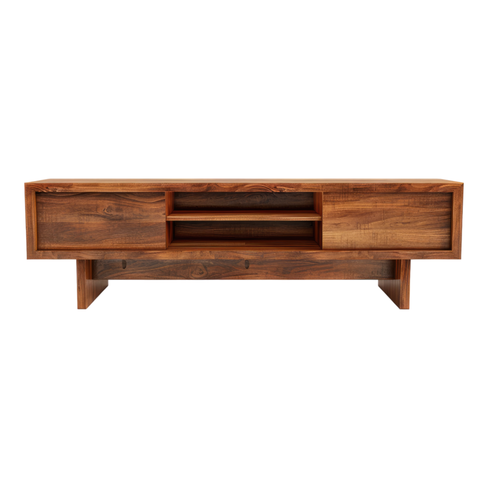 Modern TV stand isolated on transparent background png