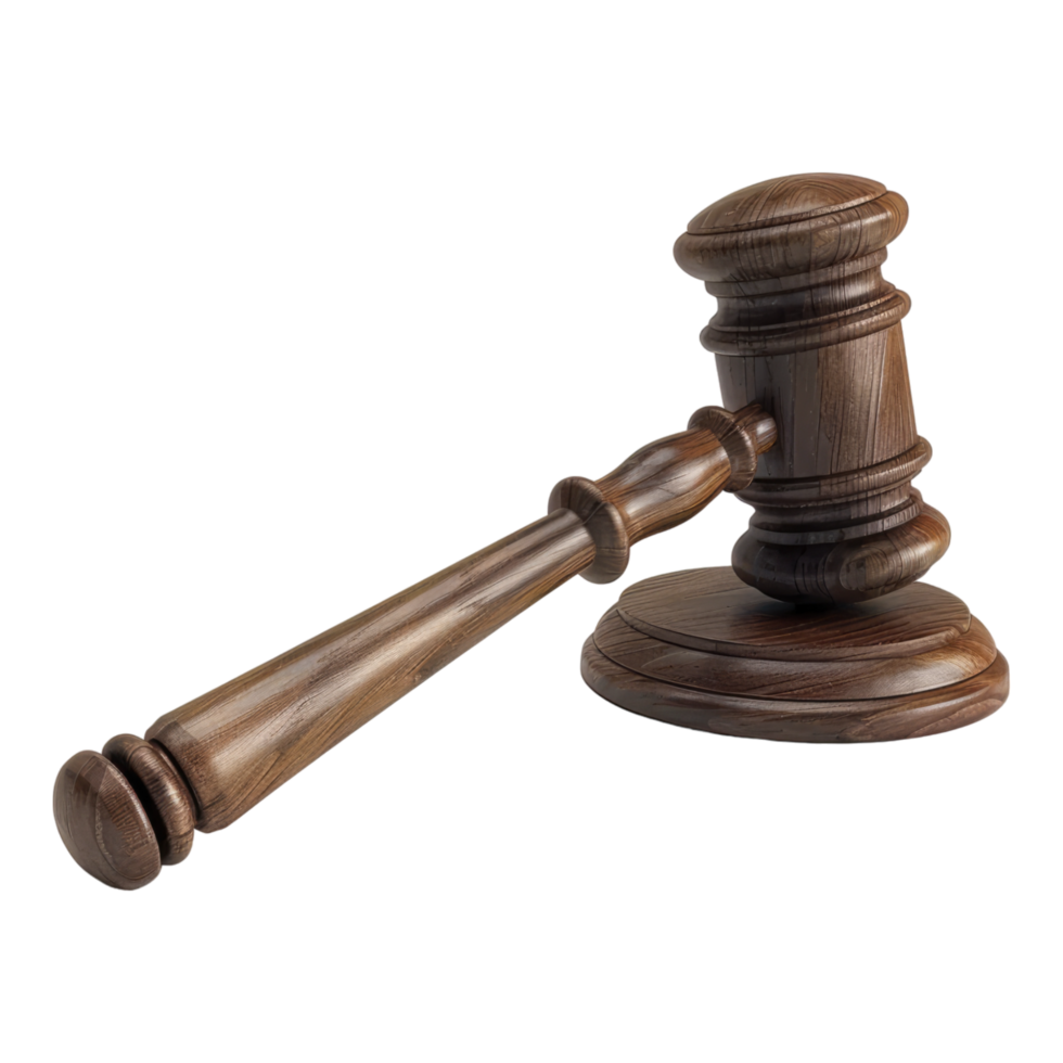 Judge gavel court gavel isolated on transparent background png