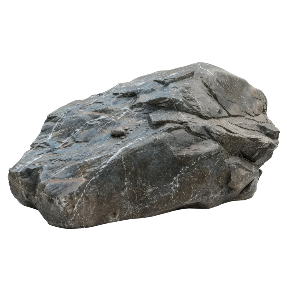 Big stone rock boulder isolated on transparent background png
