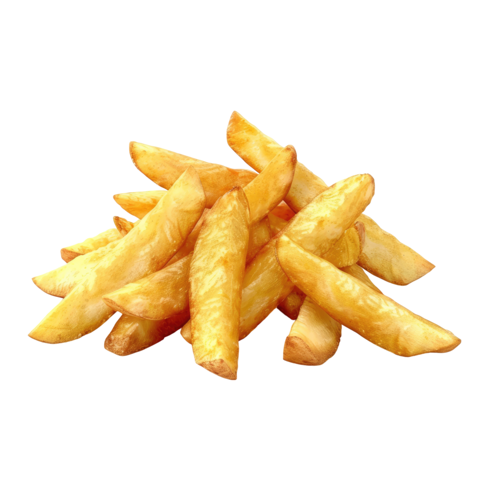 French fries isolated on transparent background png