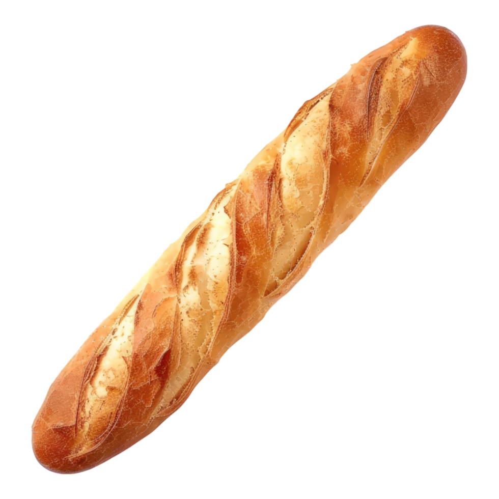 Baguette isolated on transparent background png