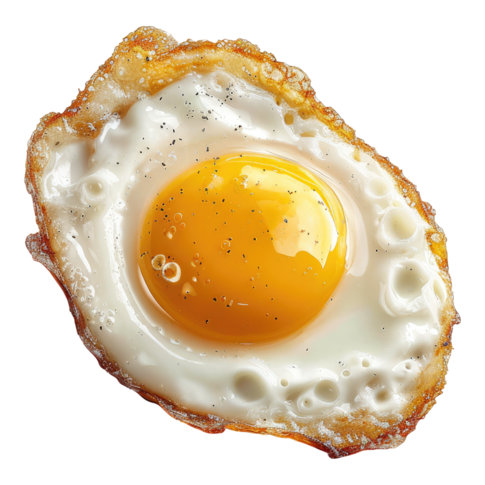Fried egg isolated on transparent background png