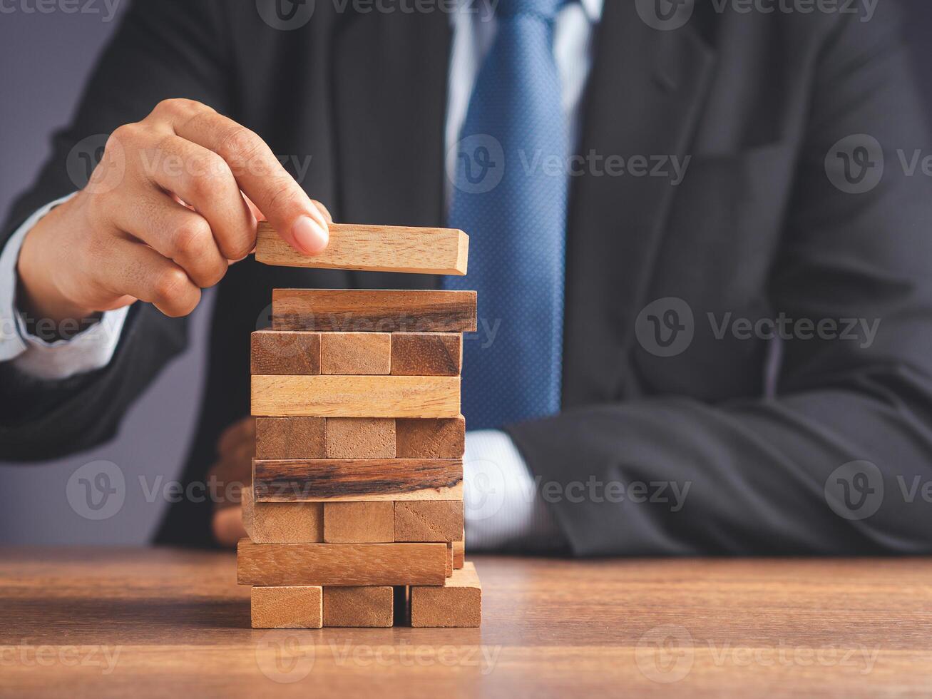 Risk of management and strategy plans for business growth and success concept photo