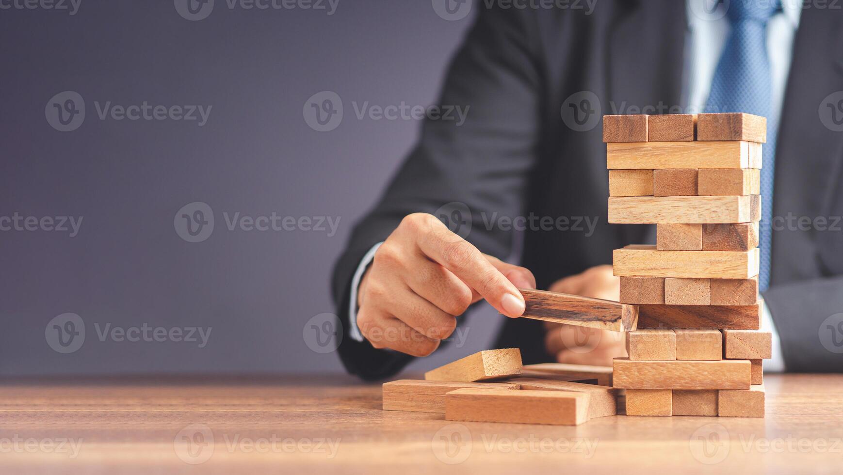 Risk of management and strategy plans for business growth and success concept photo