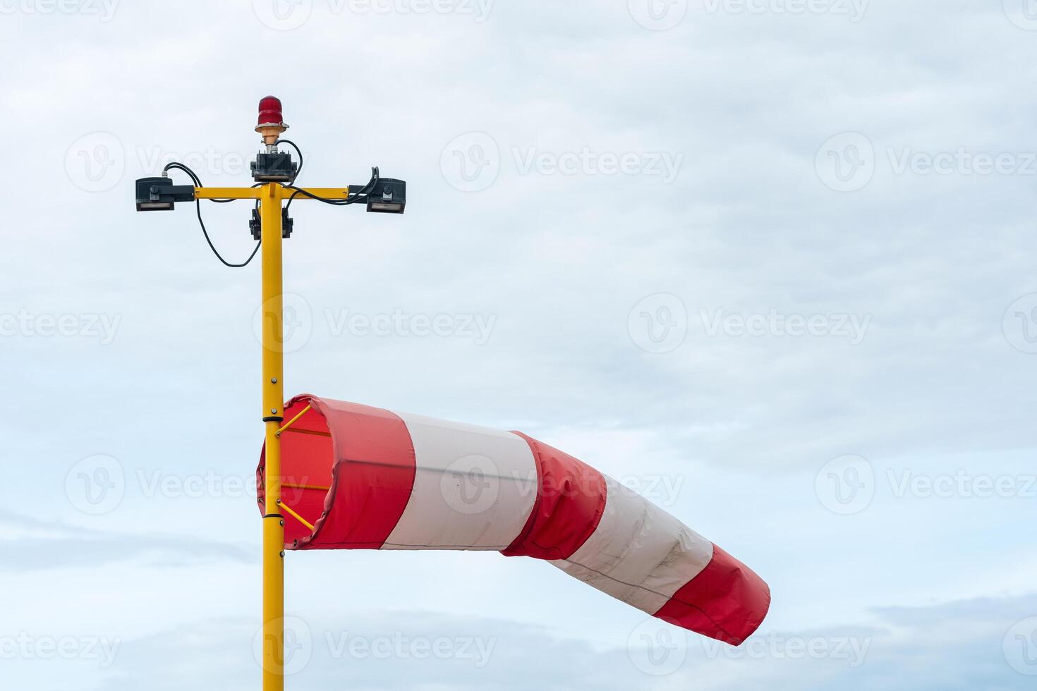 windsock, meteorological, instrument that used as an indicator of wind speed and direction photo
