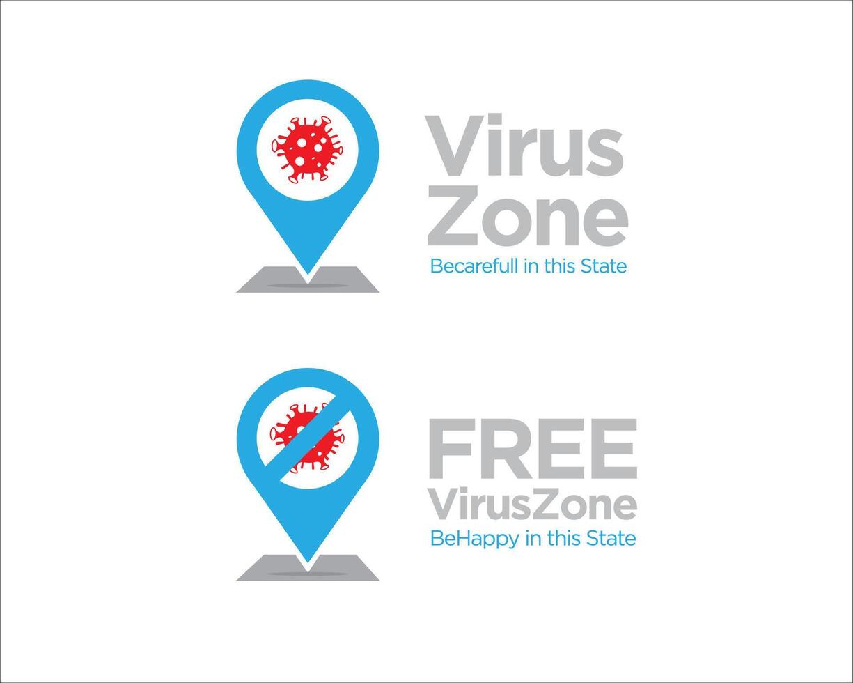 virus zone logo designs for health and medical protection from virus vector