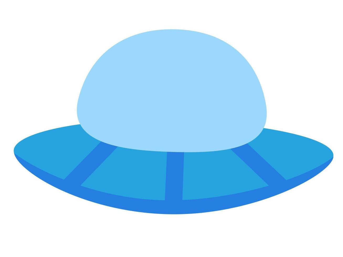 Alien spaceship, spacecrafts and UFO. Cosmic ship in form saucer for transportation. Children clip art. cartoon flat illustration for space design. vector