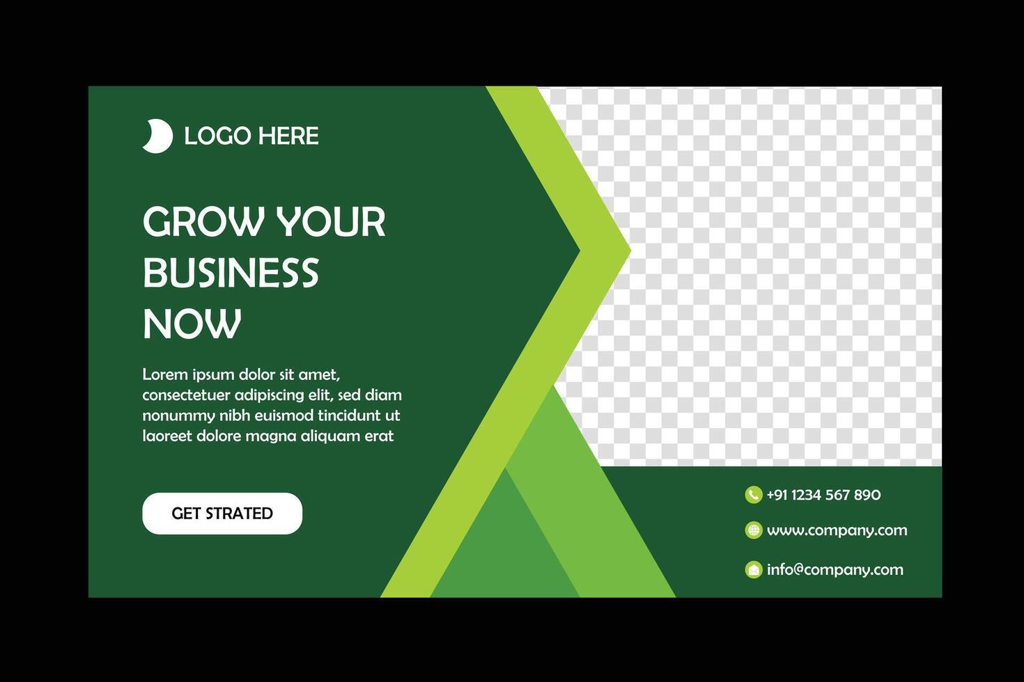 Digital marketing banner template vector