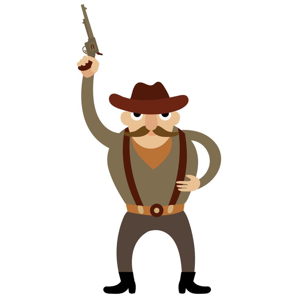 Sheriff. Cowboy, the Wild West vector