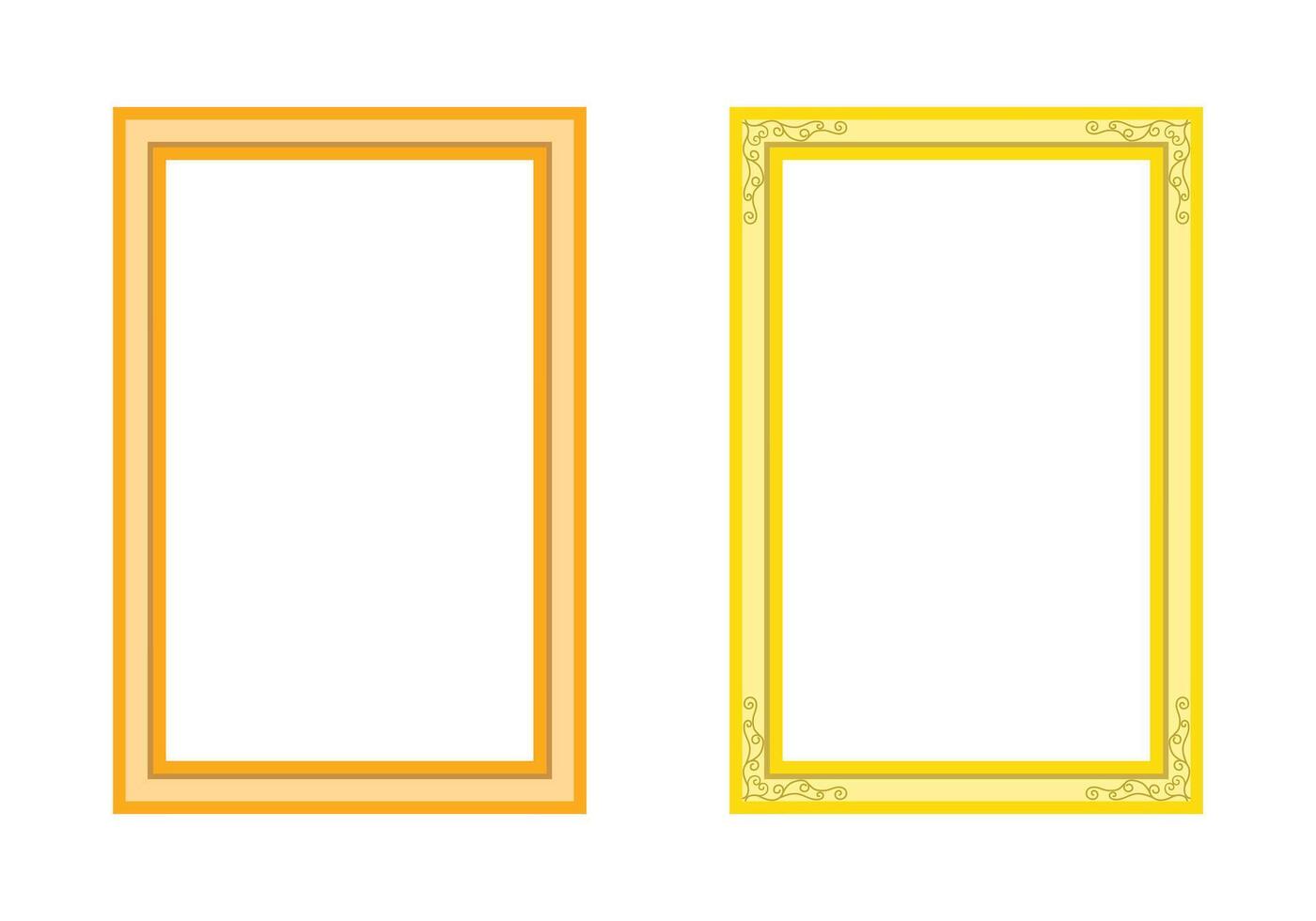 Simple classic border illustration isolated on white background. vector