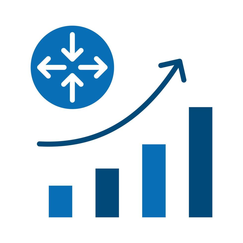 Growth Gateway icon line illustration vector