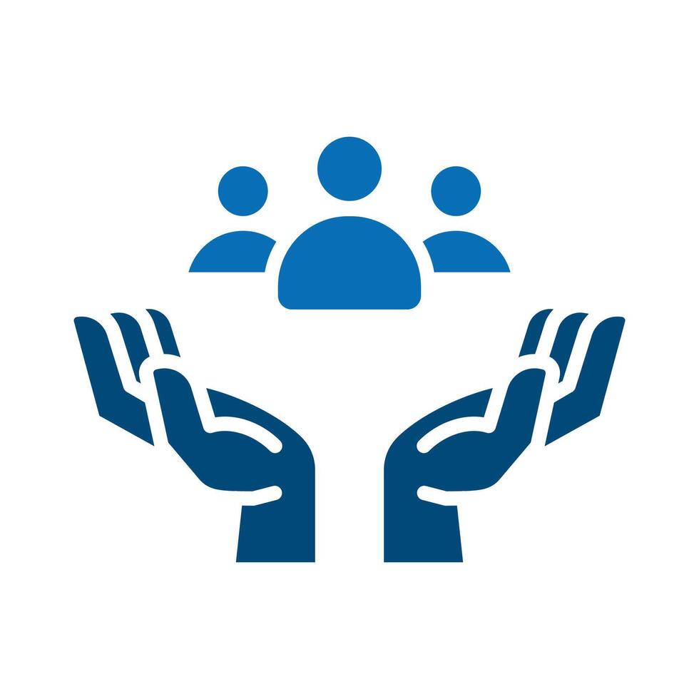Team Unite icon line illustration vector